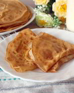 Тонкие блины на молоке и воде