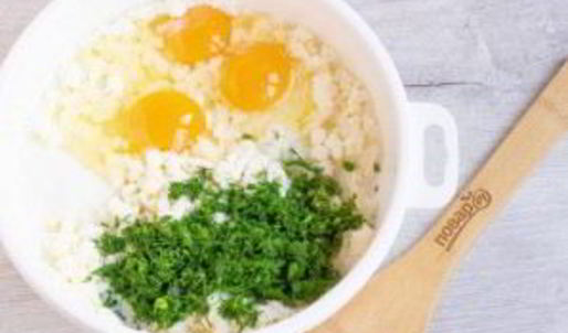 творожные блины с зеленью