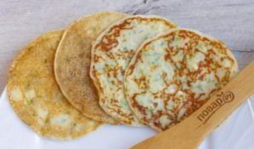 творожные блины с зеленью