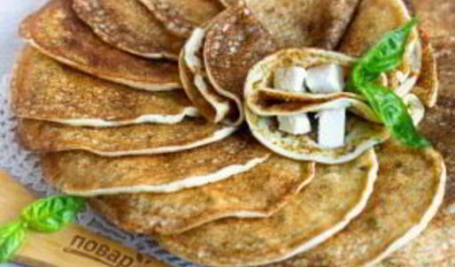 творожные блины с зеленью