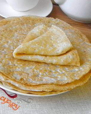 Вкусные блины на молоке