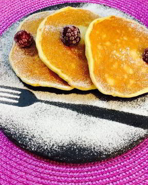 Воздушные творожно-апельсиновые панкейки
