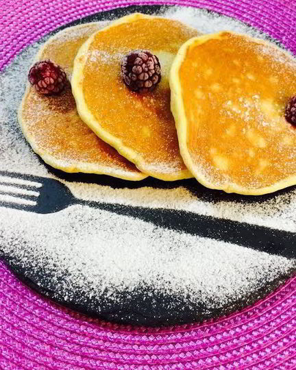 Рецепт воздушных творожно-апельсиновые панкейки