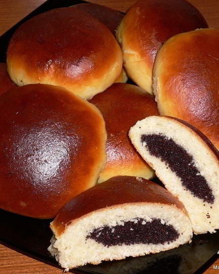 Рецепт булочек с маком
