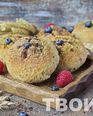 Булочки с шоколадом