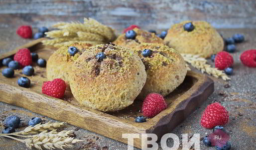 булочки с шоколадом