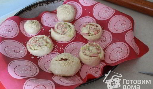 булочки с сосиской