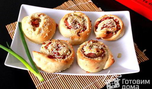 булочки с сосиской