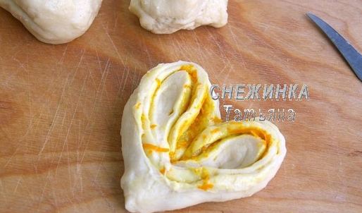 булочки ягодно-апельсиновое сердце