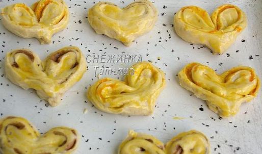 булочки ягодно-апельсиновое сердце