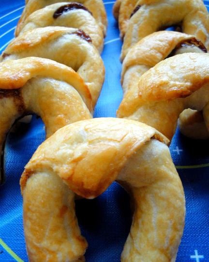 Рецепт круассанов с бананами и шоколадом