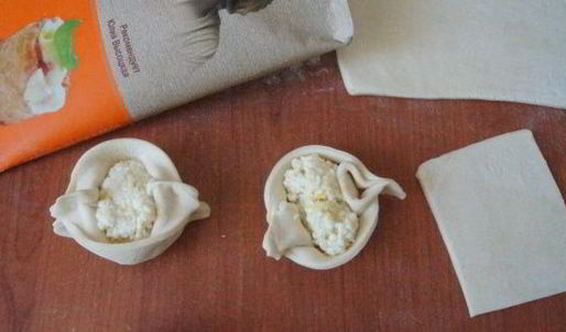 лимонные ватрушки на слоеном тесте