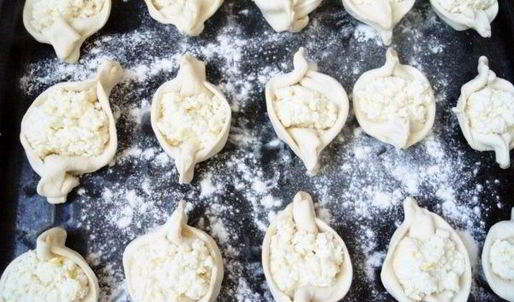 лимонные ватрушки на слоеном тесте