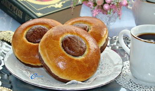 сдобные булочки с какао