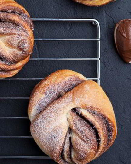 Рецепт сдобных булочек с шоколадного пастого