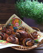 Сладкие дрожжевые булочки