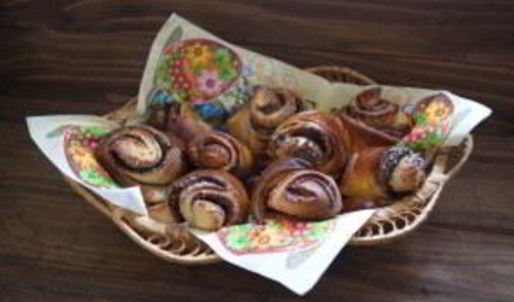 сладкие дрожжевые булочки