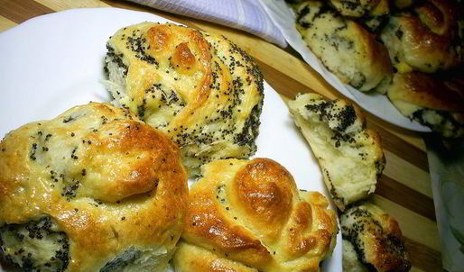 творожные булочки маковые узелки