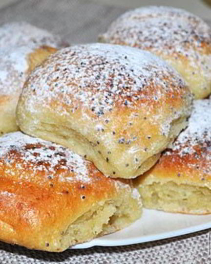 Рецепт творожных булочек с маком