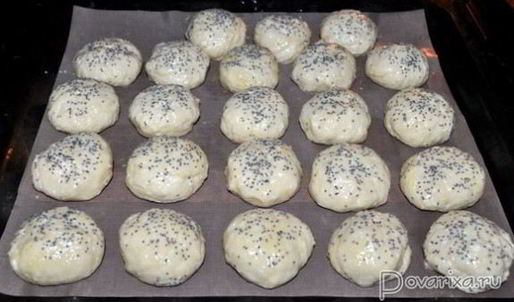 творожные булочки с маком