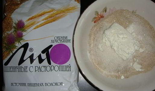 творожные булочки с пшеничными отрубями