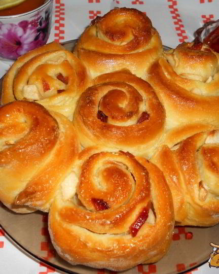 Рецепт яблочных булочек
