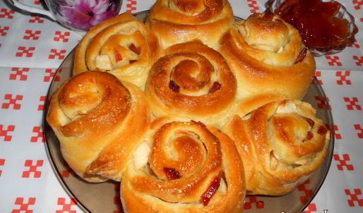 яблочные булочки