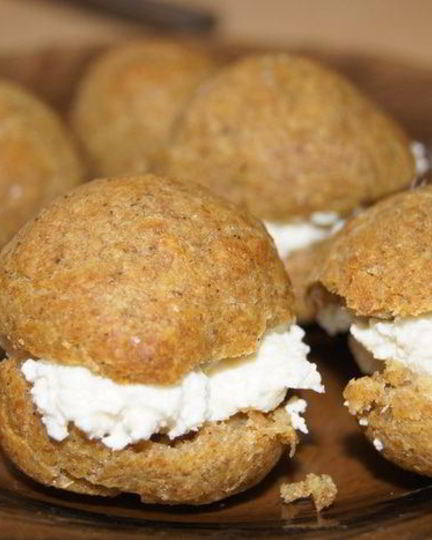 Рецепт заварных мини-булочек с творожной начинкой