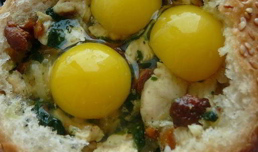 завтрак в булочке