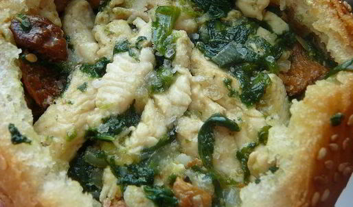 завтрак в булочке