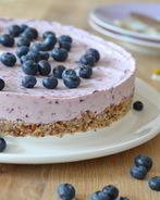 Черничный чизкейк без выпечки