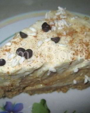 Чизкейк без выпечки с карамелью