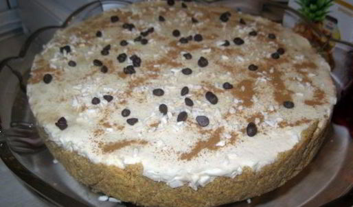 чизкейк без выпечки с карамелью