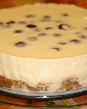 Чизкейк из творога без выпечки с желатином