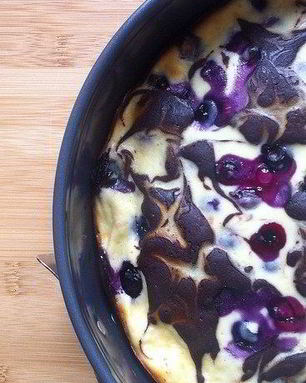 Чизкейк на основе брауни