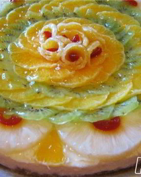 Чизкейк с фруктами