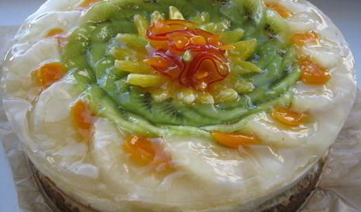 чизкейк с фруктами