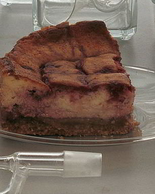 Чизкейк с малиной