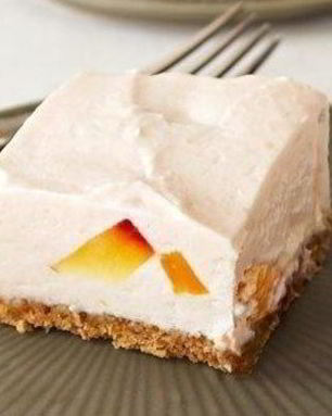 Чизкейк с персиком без выпечки