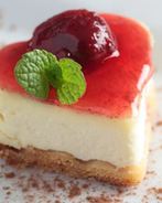 Чизкейк с вишневым конфитюром