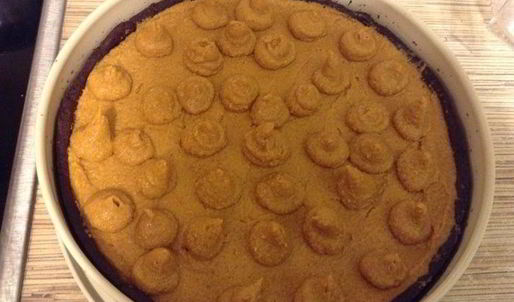 чизкейк шоколад-тыква-карамель