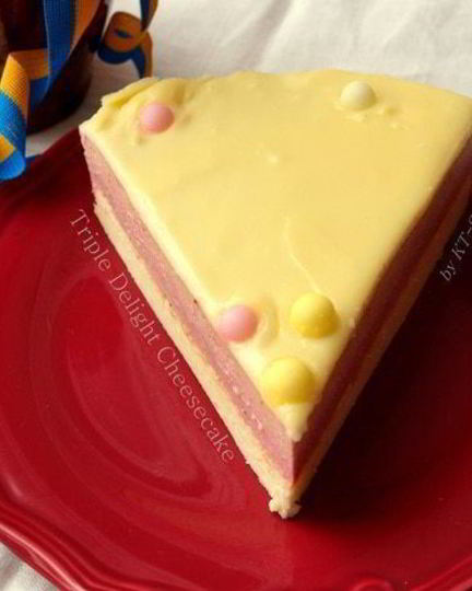 Рецепт чизкейка тройное удовольствие