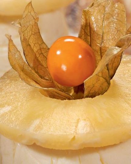 Рецепт чизкейки с ананасами