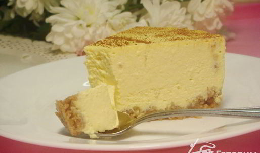 диетический яблочно-творожный чизкейк