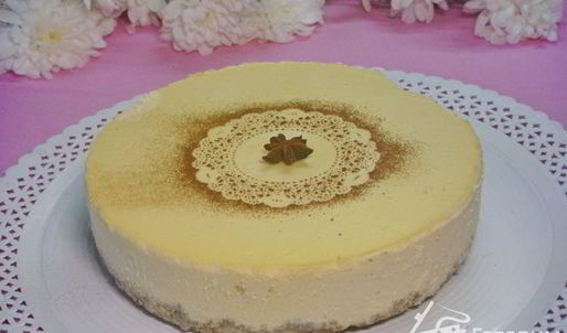 диетический яблочно-творожный чизкейк