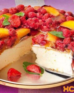 Домашний чизкейк с творогом и желе