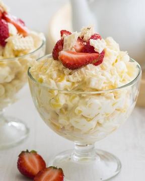 Фруктовый салат-чизкейк