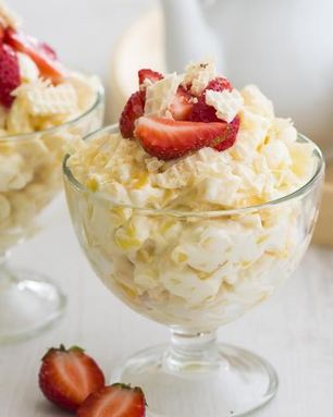 Фруктовый салат-чизкейк