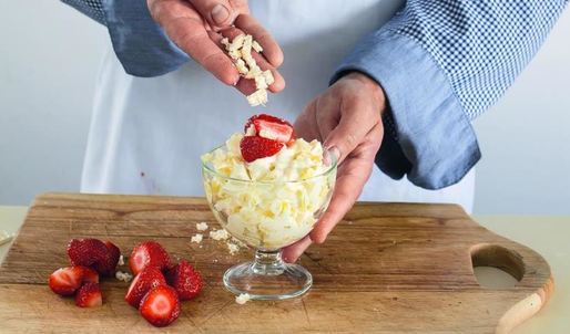 фруктовый салат-чизкейк