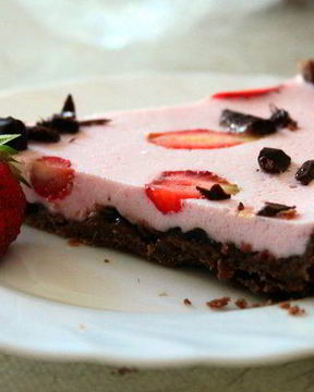 Клубнично-малиновый чизкейк